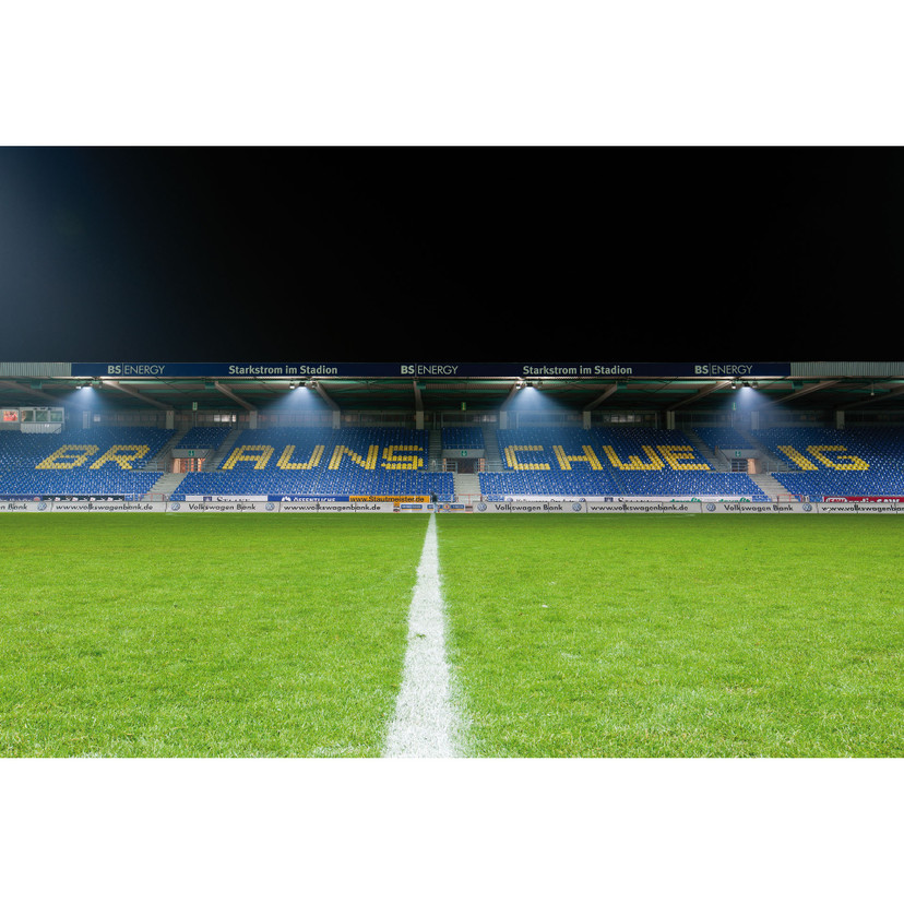 Fototapete Eintracht Braunschweig Tribüne Panorama - 384x260 cm