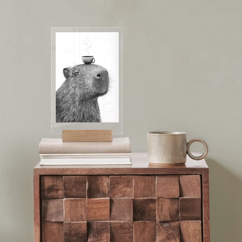 Bordopsats Capybara Morgen Kaffe - Korenkova
