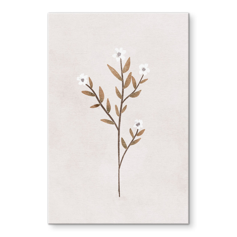 Akrylbillede Blomster Illustration - Forget-me-not - Goed Blauw