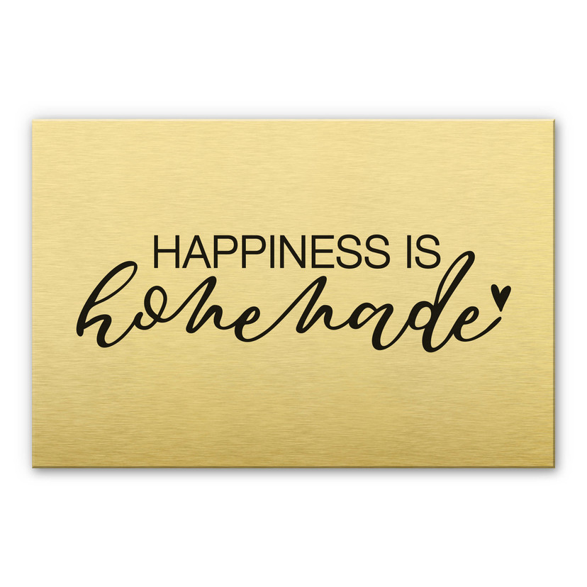 Stænkplade - Happiness is homemade - AluDibond