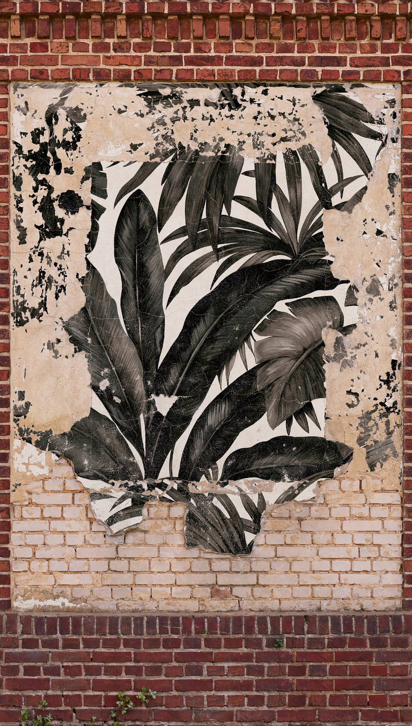 Papier peint Graffiti marron beige - Papier peint intissé Industrial Livingwalls - mat et lisse