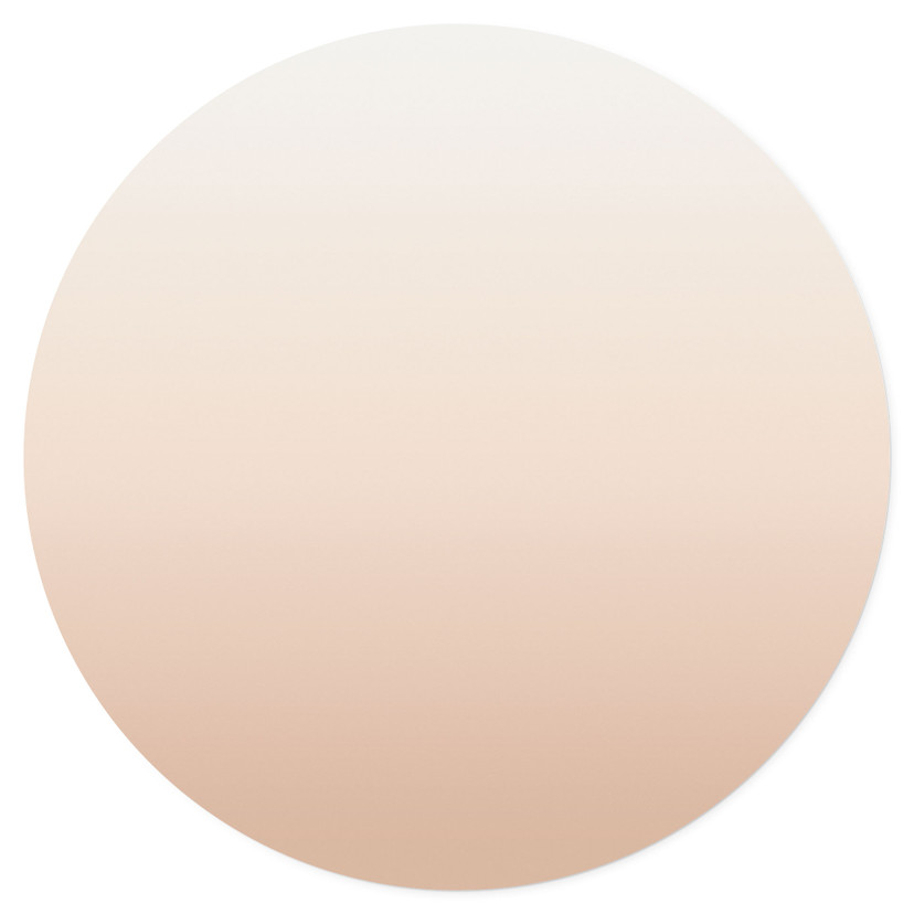 Naklejka na ścianę Ombre - Cappuccino - Okrągła