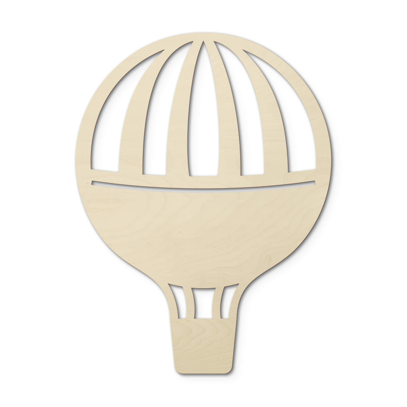 Dekoracja drewniana topola - balon na uwięzi