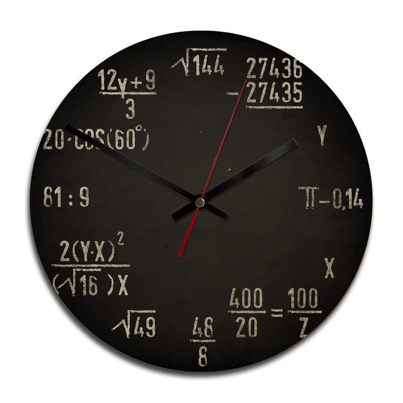Horloge murale en bois - Formules