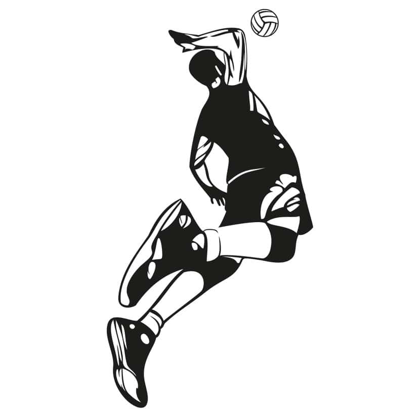 Sticker mural - Volley-ball