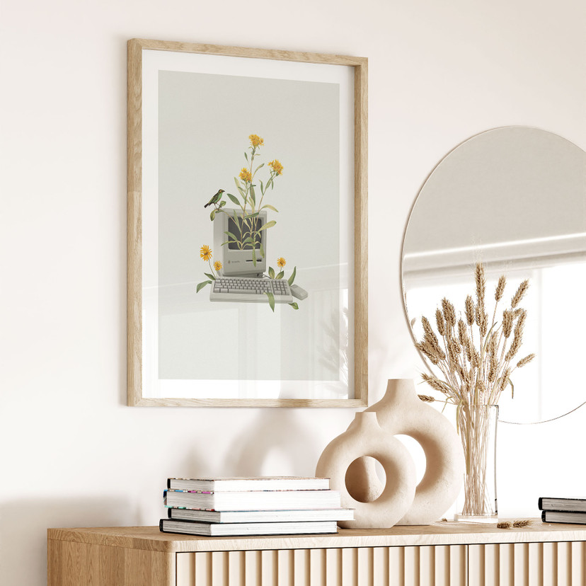 Plakat Vintage Botany Computer - Frida Floral Studio