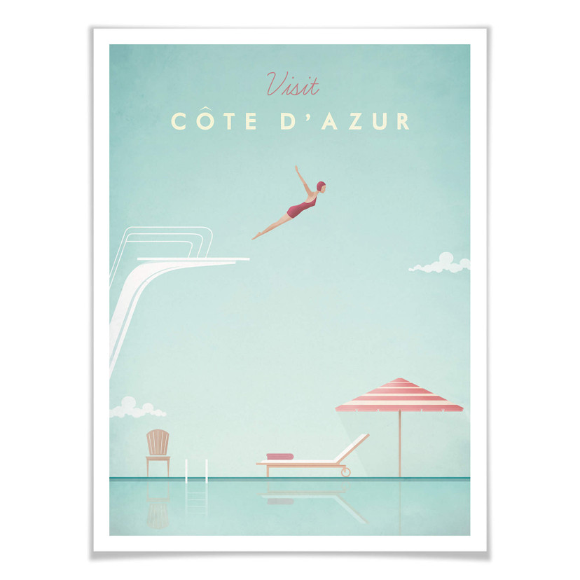 Póster Rivers - Costa Azul