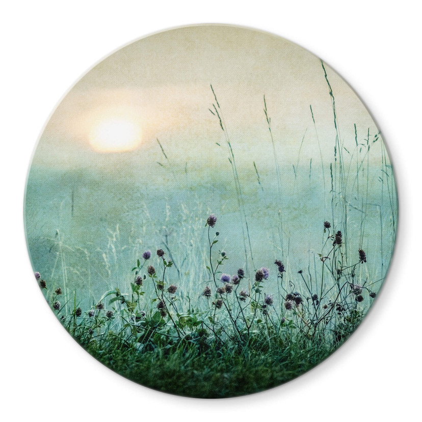 Glasbillede - Kværnstrøm - Dew-covered sunrise
