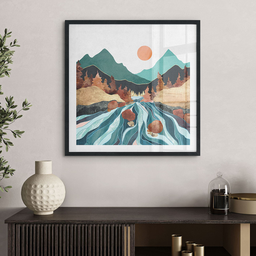 Plakat Mountain Land River - SpaceFrog Designs