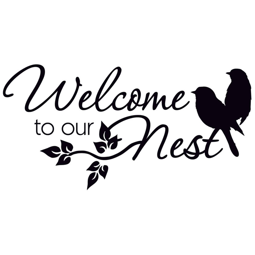Wallsticker Welcome to our Nest