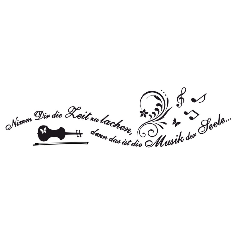 Wandtattoo Nimm Dir Zeit zu lachen... 2