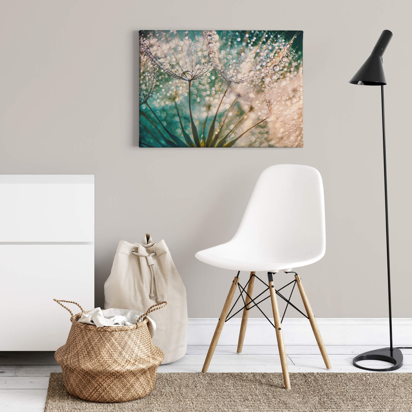 Canvasbillede - Delgado - Glittery Dandelions