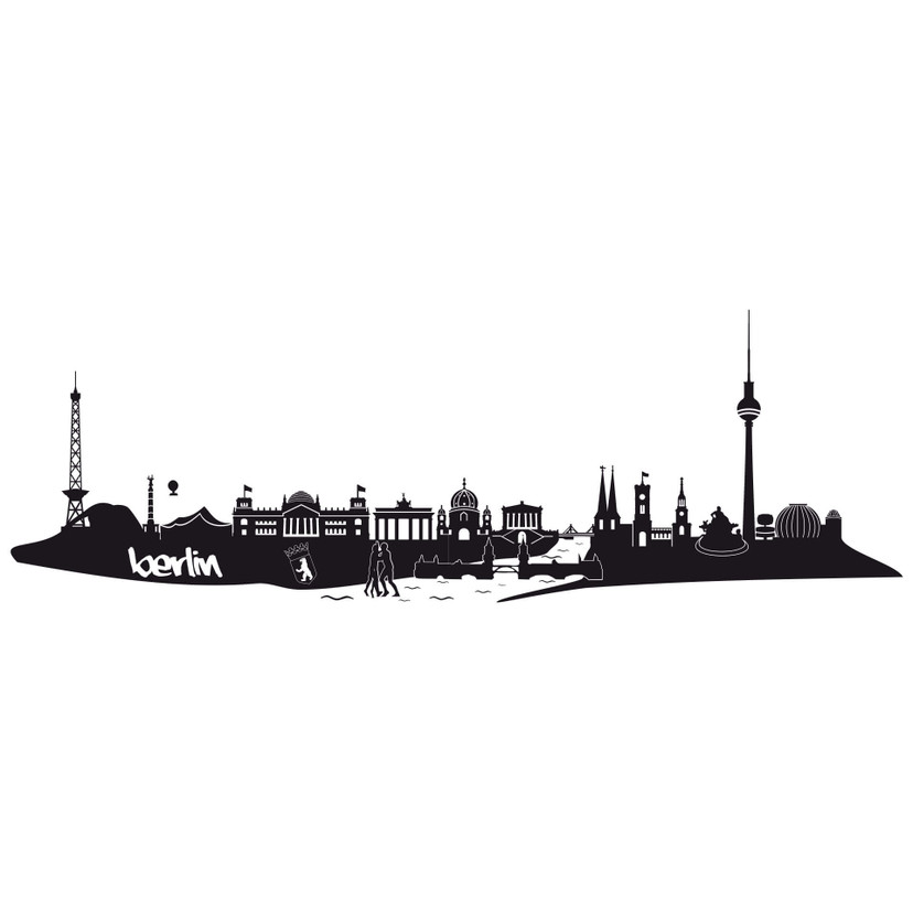 Sticker mural - Berlin skyline 3