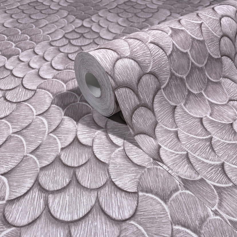 Tapeta z włókniny w kwiaty, geometryczny mat o wyglądzie 3D w kolorze czerwonym