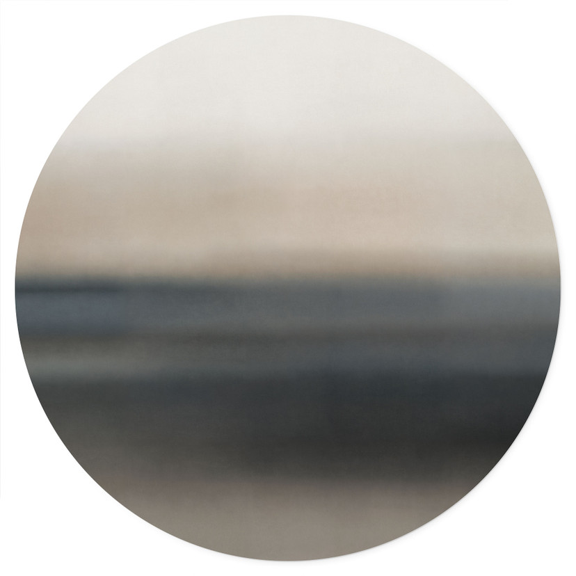 Muursticker Rotko Sand - Minimalistische Horizon - Sir Edward x Grigory Gladarev - Rond