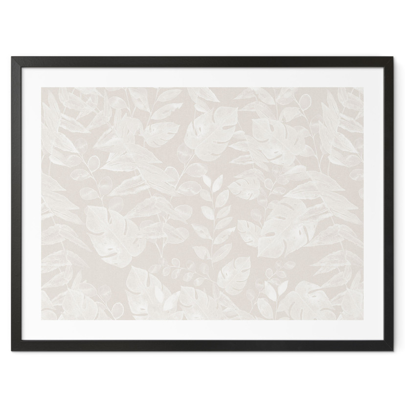 Plakat Botanika Tropical Leaves Beige - Bloomery Decor