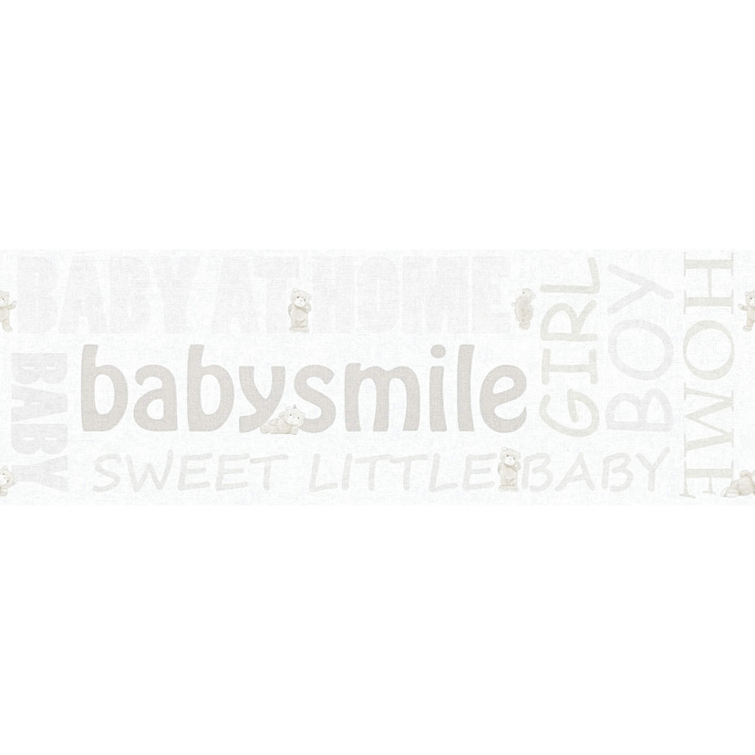 A.S. Création Bordüre Little Stars creme,metallic,
