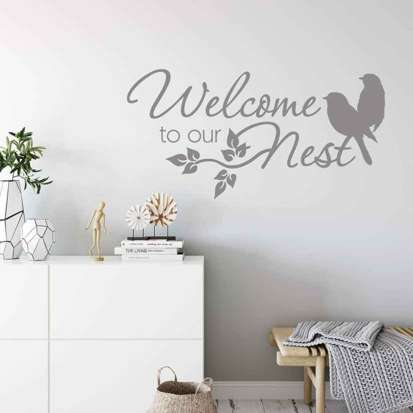 Wallsticker Welcome to our Nest