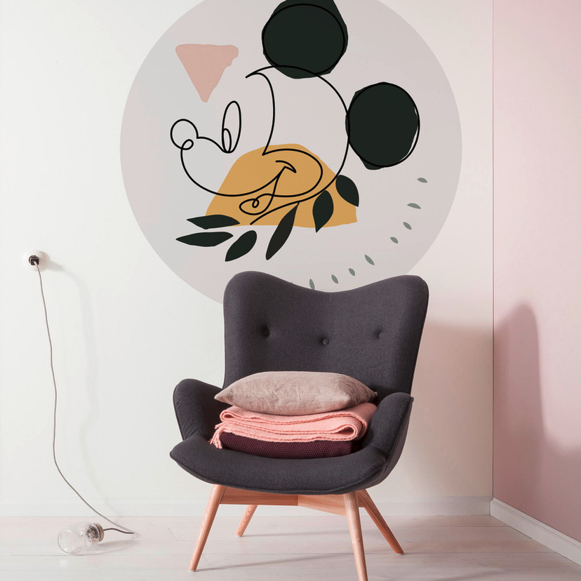 Selvklæbende tapet - Mickey Modern Art - 125 x 125 cm