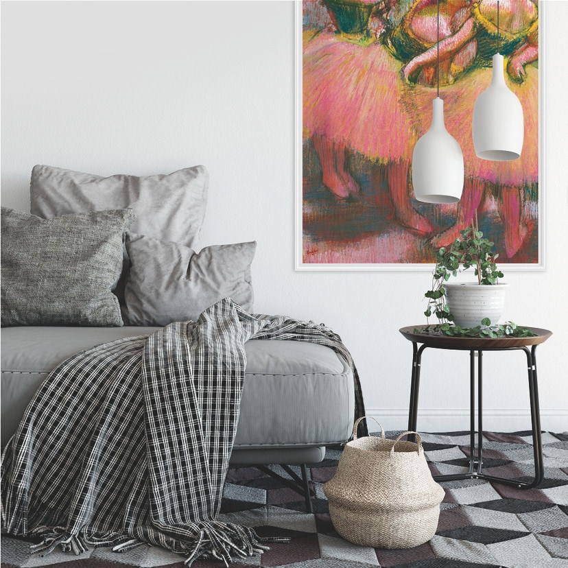 Wallprint Degas - Drei Tänzerinnen mit grünen Korsagen