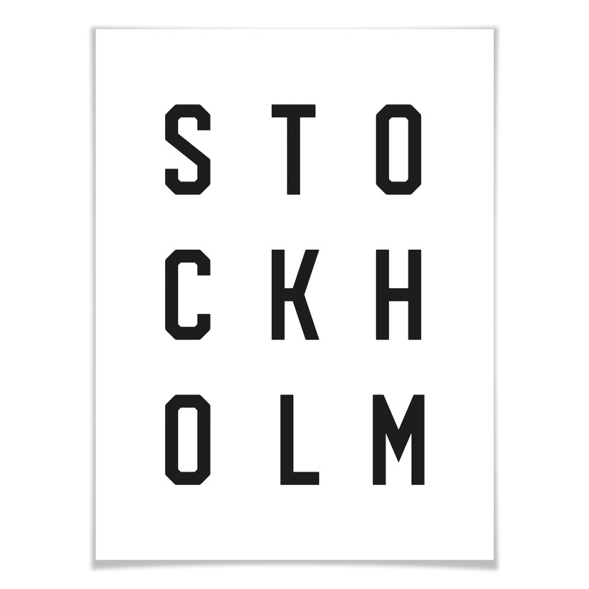Plakat - Typografia Sztokholm