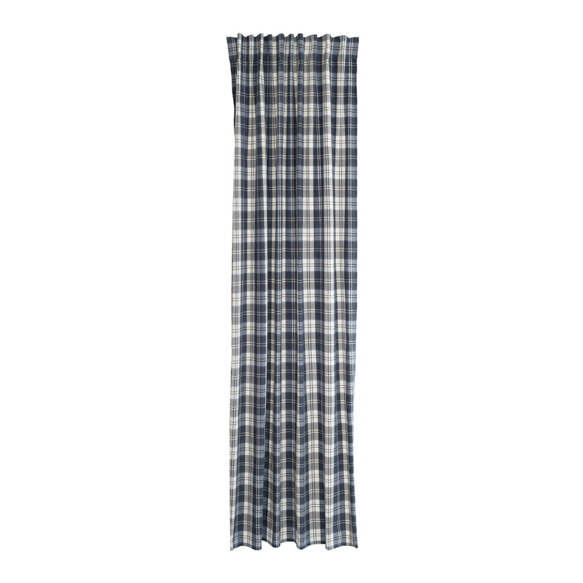 Homing Vorhang mit verdeckten Schlaufen Aiko blau -  2.45 x 1.4 m