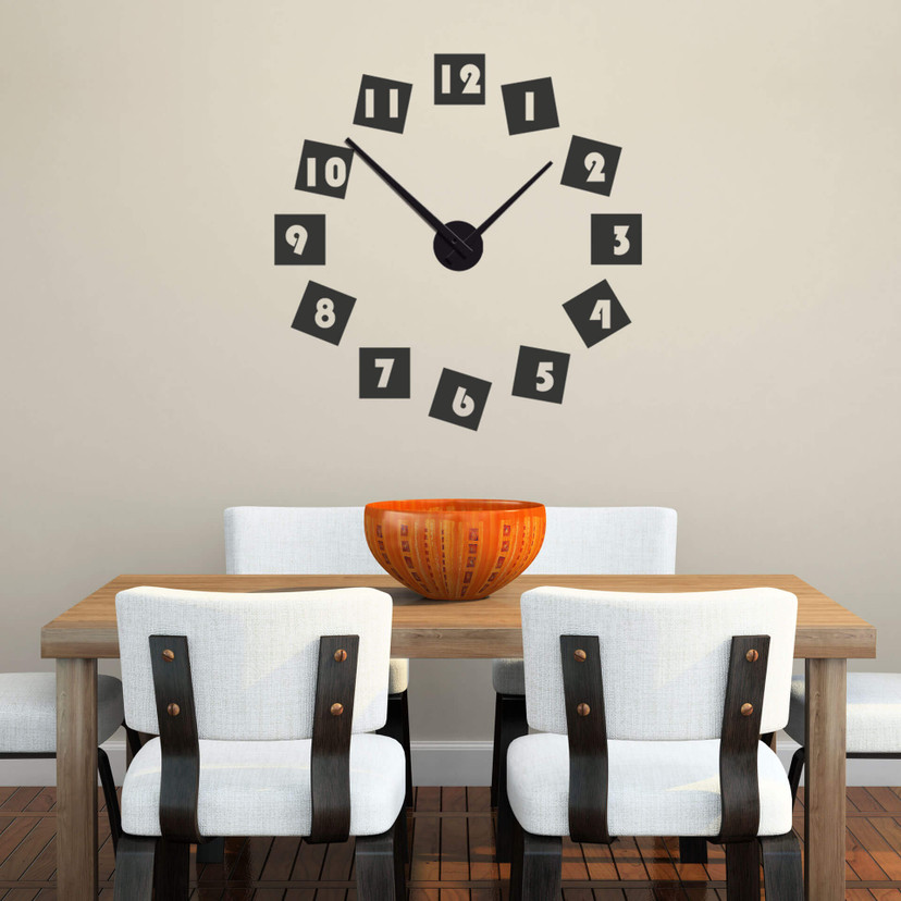 Sticker mural - Horloge Digits
