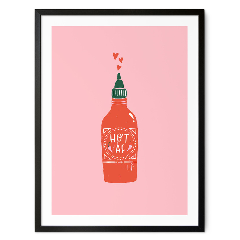 Plakat z ostrym sosem chili - Plakat kuchenny - Simmonds