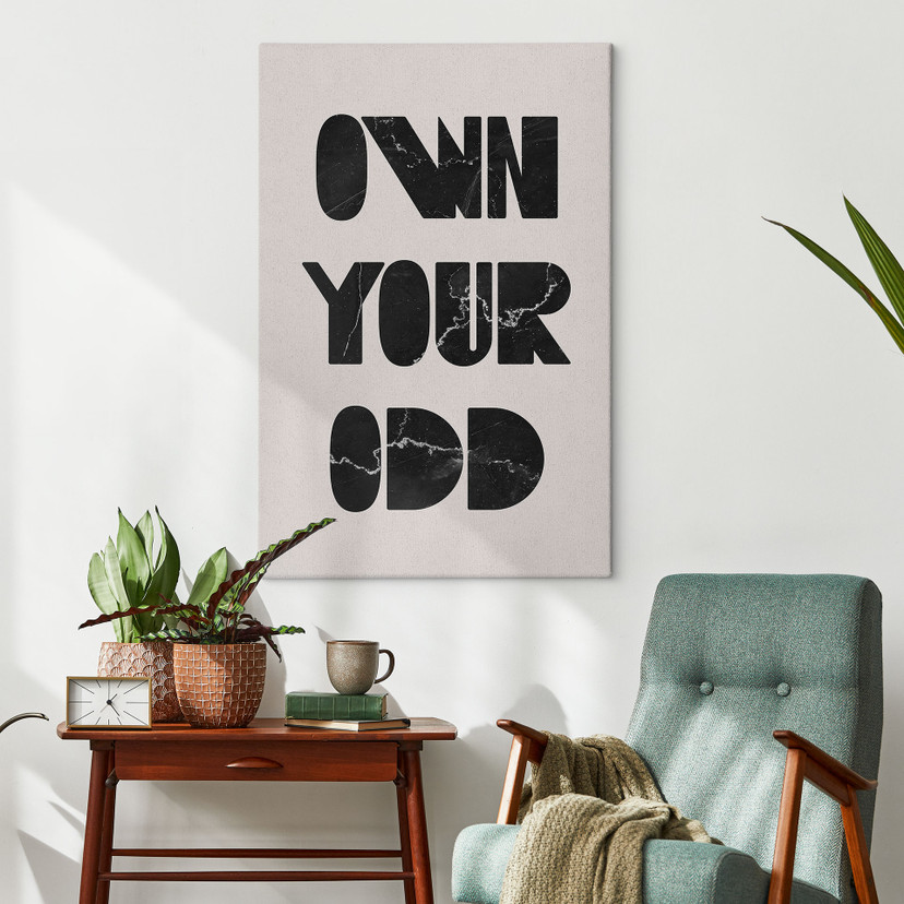 Canvas schilderij Eigen je vreemde