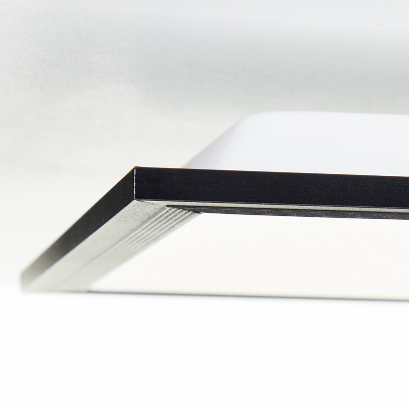 Deckenleuchte Clara, schwarz, 100 x 25 cm, Metall LED Deckenleuchte, Neutralweiß