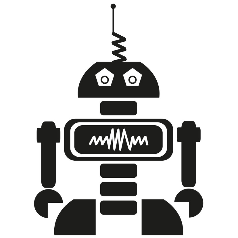 Robot Ray wallsticker