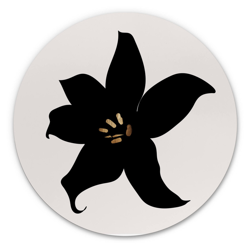 Wandcirkel Kubistika - Dark Orchid