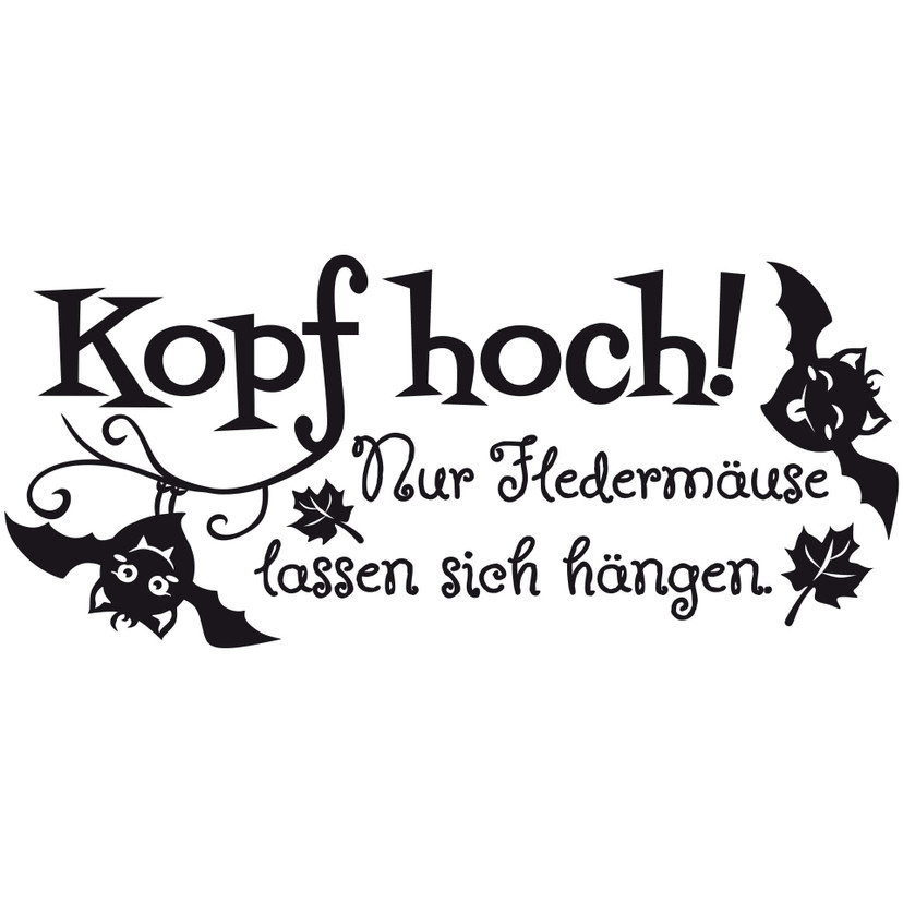 Wandtattoo Kopf hoch!