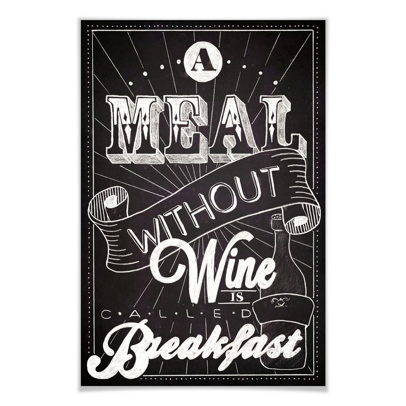 Poster - A meal wwithout Wine