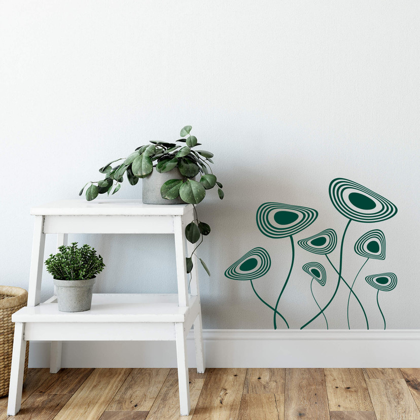 Wallsticker Fantasi blomster