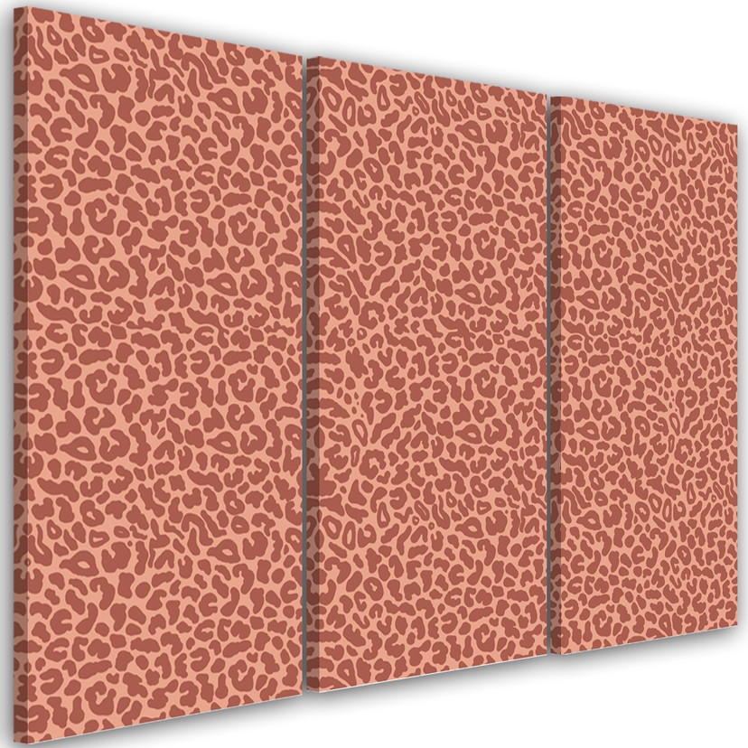3 stykke lærredsprint, Leopard Leopard Pels Patches Mønster