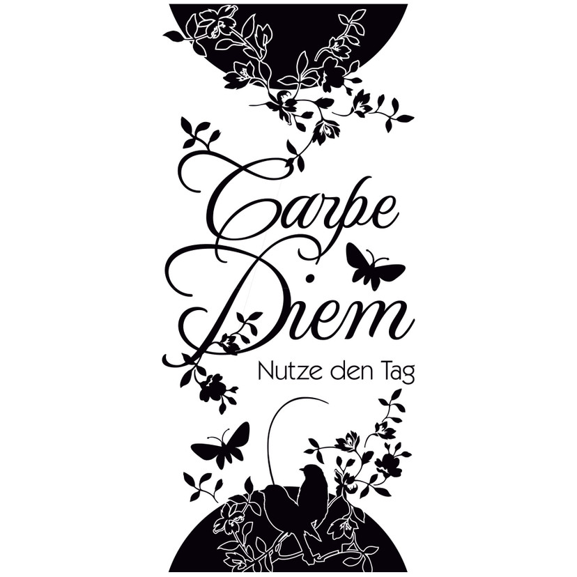 Sticker mural - Bordure Carpe Diem