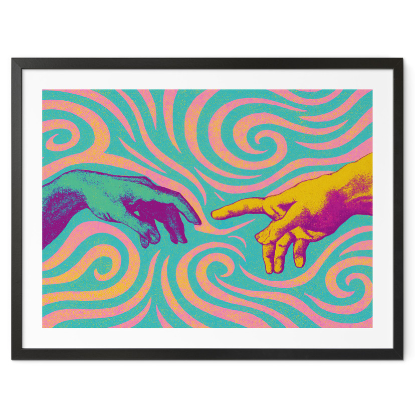 Plakat Stworzenie - inspirowany dziełem Michała Anioła - Treechild
