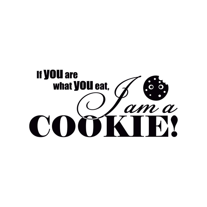Wallsticker If you are what you eat... 1