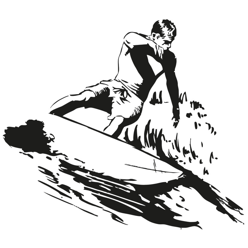 Wallsticker - Surfer