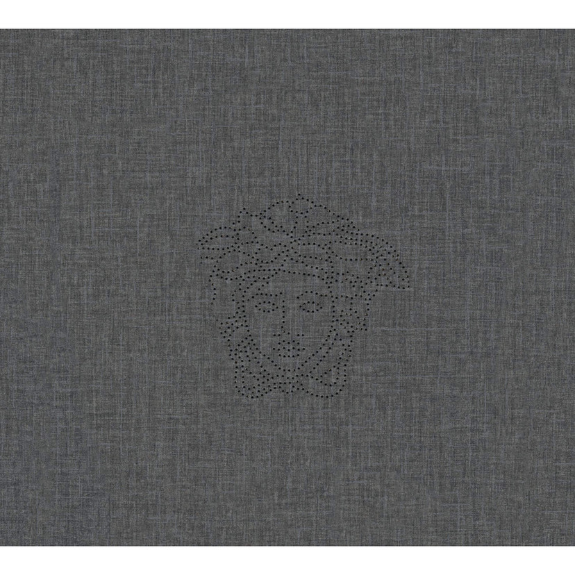 Versace tapet, Fleecetapet, Medusa creme, sølv