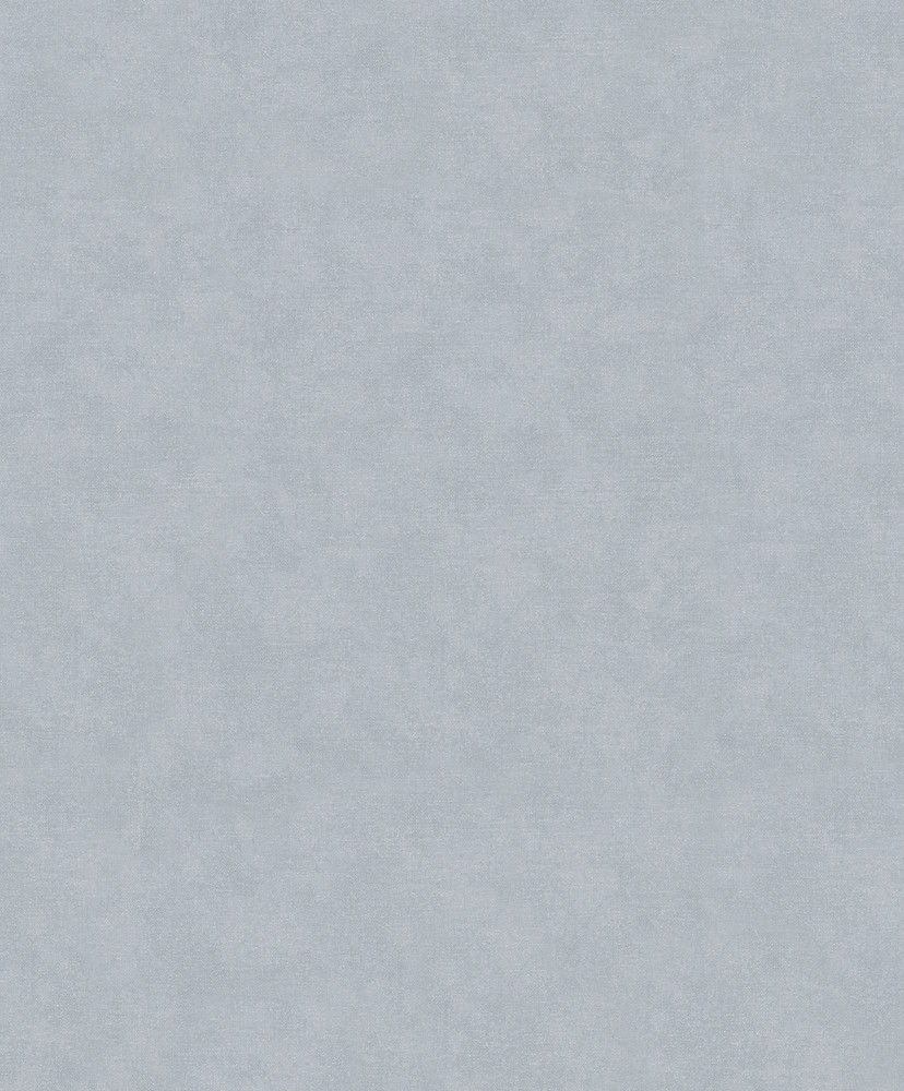 Non-woven tapet med moderne monokromt look og struktur i blå, grå ensfarvet