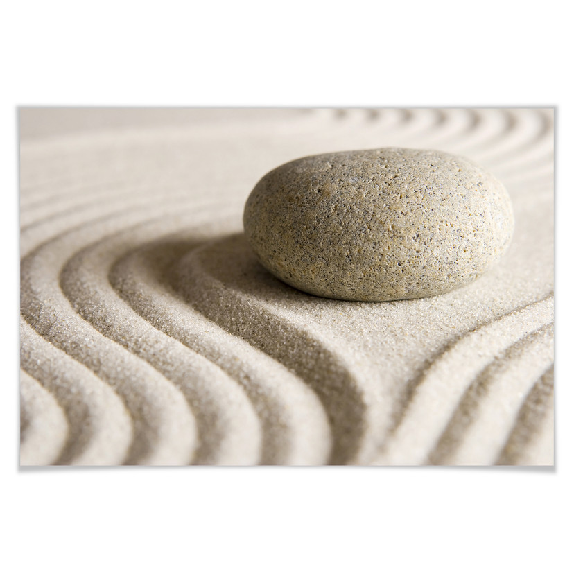 Poster - Stone in Sand 1