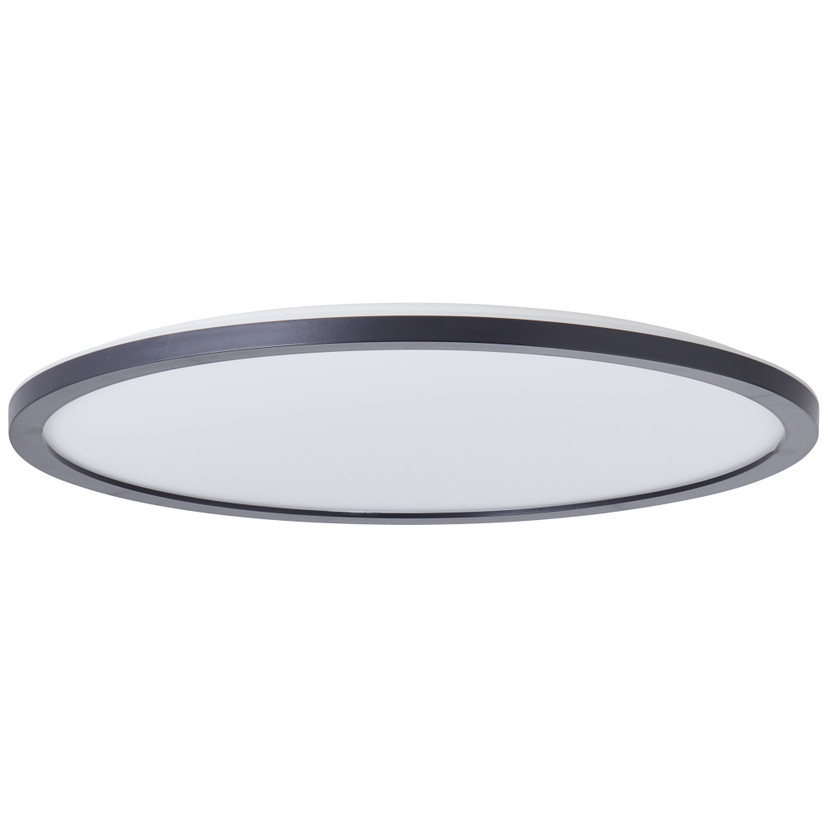Aufbaupaneel Claire, schwarz, Ø 42 cm, Innenleuchte, Neutralweiß