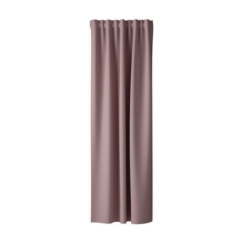 Homing Samtvorhang mit verdeckten Schlaufen Velia rose -  2,45 x 1,4 m