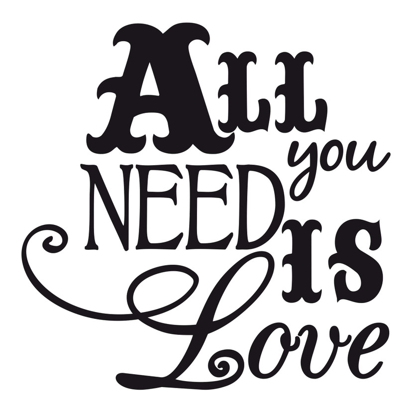 Wallsticker - All You Need Is Love 2