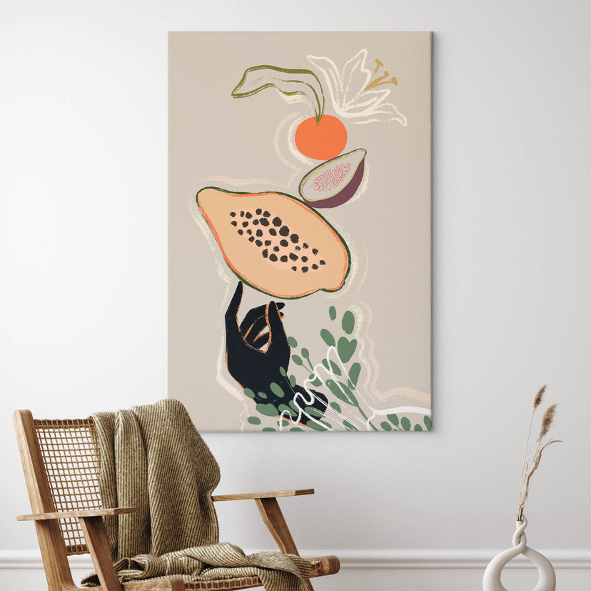 Leinwandbild Kunst - Arty Guava - Papaya Balance