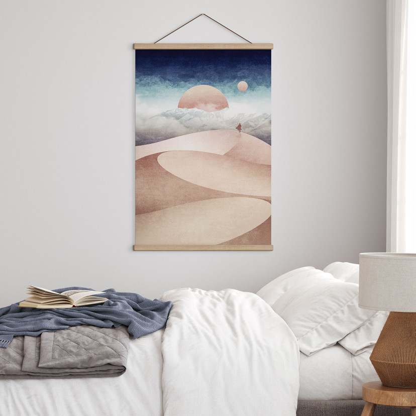 Póster de tela Paisaje Desértico al Atardecer - Tunaboylu