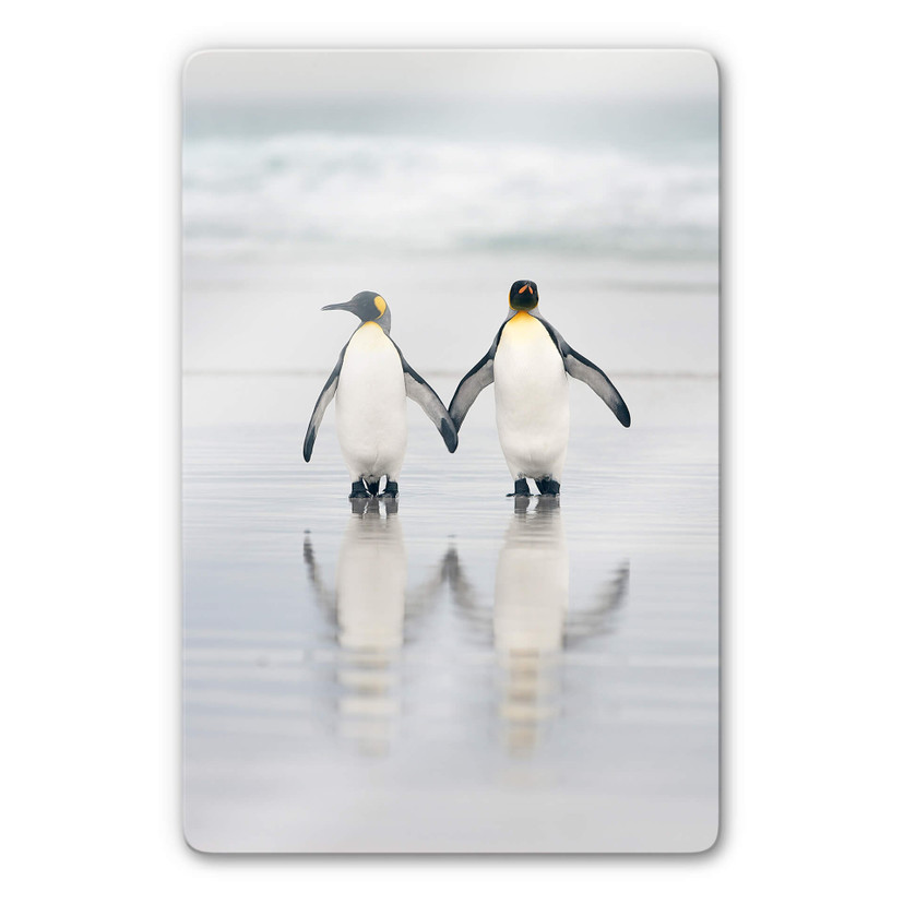 Glasschilderij Raga - Friends