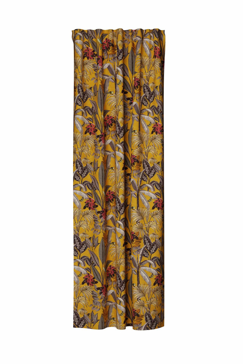 Homing Vorhang mit verdeckten Schlaufen Kelani safran -  2.45 x 1.4 m